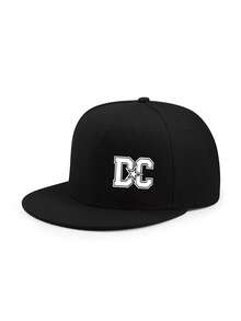 1pc Street Hip Hop Versatile DC Logo Print Flat Brim Baseball Cap, Adjustable Double Buckle, Comfortable Breathable Suitable For Daily Wear - Multicolor - View 11