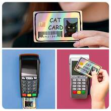 2pcs Colorful Credit Card Skin Stickers, Waterproof Scratch-Resistant Personalized Decorative Protective Stickers, Suitable For Credit/Debit/Transit Cards - Multicolor - View 5