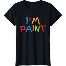 I Heart Love To Finger Paint Cute Couple Valentine Ladies' Crewneck T-Shirt - màu đen - Xem 1