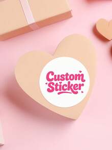 1-240张个性化标签 - 可定制任意设计、图片、Logo、文字的贴纸，防水PVC材质，适用于毕业、婚礼、生日等场合，可设计您自己的贴纸，装饰精美，复古独特，是送给男士、女士、父母、孩子、朋友、家人、祖父母、同学、老师、学生、同事、客户的理想礼物，也适合节日、返校季、公司活动和日常送礼。