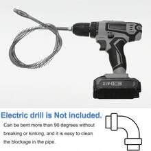 1pc-Drain Auger Cable, Pipe Cleaning Spring Clog Remover, Suitable For Kitchen, Shower, And Sink