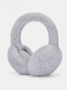 1pc Plush Ear Muffs For Women, Winter Cycling Windproof Ear Warmer, Foldable Warm Fuzzy Earmuffs - Multicolor - View 8