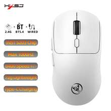HXSJ 3 Modes Bluetooth Gaming Mouse Rechargeable 2.4G USB Wireless RGB Backlight Mouse For IPad Tablet Laptop ComputerChristmas Gift / Xmas Gift / New Year 2026 Holiday / Christmas Decoration / Xmas Edition Gift For Kids / Gift For Family / Year-End