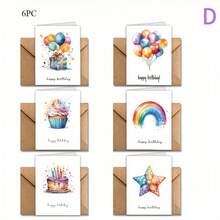 Bộ 12 thiệp chúc mừng sinh nhật kèm phong bì, thích hợp để gửi cho gia đình, bạn bè và đồng nghiệp. - H - Xem 14