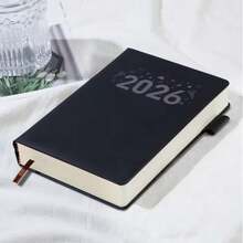 A5 Notebook, 400 Pages, Soft Faux Leather Cover, Thick , High Capacity, Suitable For Study, Office Notes And Daily Records - Multicolor - View 10