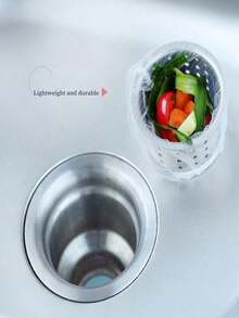200/100pcs Kitchen Drain Filter, Suitable For Vegetable Sink, Dishwasher, Removable Household Drain Pipe, Drain Net, Etc. Removable Vegetable Sink Filter, Vegetable Sink, Sink Cleaner, Anti-Leakage Net, Storage Bag, Anti-Leakage Mat. Valentine's Day, New Year Gift - Multicolor - View 2