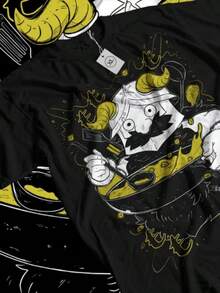 Senshi-Shirt Senshi Food Delicious In Dungeon Shirt All Size - 黑色 - 查看 1