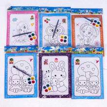50pcs Watercolor Painting, Watercolor Paper, Coloring Pages, DIY Watercolor Painting, Educational Doodle Painting - Multicolor - View 8