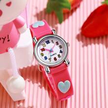 1pc/Set Astronaut Pattern Macaron Color Series Children's Watch, Colorful Plastic Strap, Boys Girls Student Watch Suitable For Birthday Gift, Halloween Gift, Year-End Promotion, Singles Day