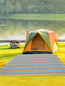 1 件装野餐垫，户外露营垫，帐篷伴侣。易于携带和存放，可折叠，防水、防尘、防沙，加厚设计，可机洗。超大防水防沙便携式沙滩垫，适合露营、徒步旅行、节日庆典、室内外使用、野餐、草坪、音乐会、海滩、派对、家庭户外露营。速干户外野餐毯，适合旅行、露营、徒步旅行。