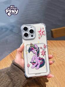 MY LITTLE PONY Official Genuine Phone Case, Card Holder Phone Case, Shock-Proof & Scratch-Resistant Phone Case Compatible With IPhone 17, 17 Pro, 17 Pro Max, 11, 12, 13, 14, 15, 16 Pro, 16 Pro Max, 14 Plus, 15 Plus, 16 Plus, XR, XS Max, Women's Exclusive Phone Case - Clear - View 3