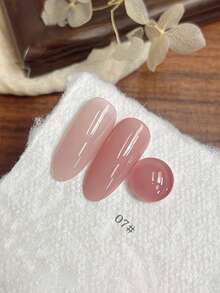 Miss Leia 1-9 15ml 春夏指甲油 - 玉粉色凝胶指甲油，美白百搭，啫喱肤感，透明彩色凝胶底油，新手友好型美甲，UV/LED固化，可浸泡半永久，适用于美甲沙龙套装、DIY、居家、节日送礼佳品，四季皆宜