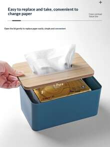 Desk Tissue Box, Multipurpose Tissue Paper Holder For Home, Living Room, Dining Room, Coffee Table, Nordic Minimalist Design - Multicolor - View 11