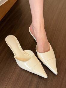 hanxiangyuzu Women's Pointed Toe High Heel Sandals, Fashionable And Elegant For Party, Office, Wedding Occasions - Black - View 3