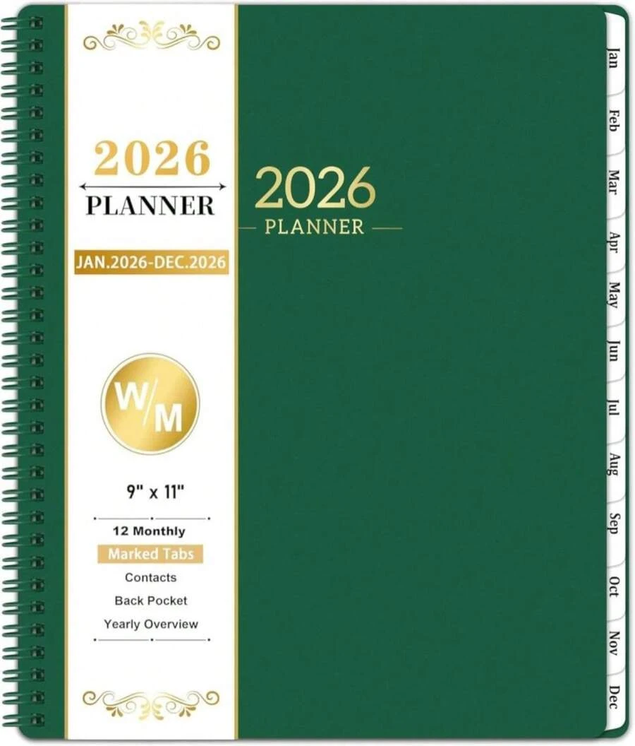 2026 Planner - JAN2026 - DEC2026, 2026 Planner Weekly And Monthly, 9" X ...