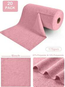 1 Roll (50pcs/20pcs) Reusable Ultra-Fine Fiber Towels - High Absorbency, 25x25cm, Scratch-Resistant, Machine Washable, Multi-Purpose Towels, Suitable For Home, Kitchen, Dining Room, Bathroom, Room, Car Detailing Cleaning, Kitchen Cleaning Cloth, Bathroom Cleaning Cloth, Stove Cleaning Cloth, Car Cleaning Cloth, Kitchen Supplies, Bathroom Supplies, Car Supplies, Cleaning Supplies, Women's Gifts - Multicolor - View 4