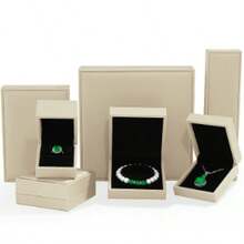 1 Jewelry Box, Silver Gold Jewelry Gift Box, High-End Leather Ring Box, Jewelry Box, Valentine's Day, Mother's Day, Birthday Party Gift Box, Box - Green - View 8