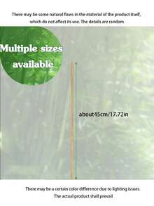 20pcs Natural Bamboo Plant Support Stakes, Sturdy Bamboo Garden Support Poles, Bamboo Trellis For Climbing Plants, Suitable For Tomatoes, Vegetables And Beans, Indoor And Outdoor Plant Climbing Support, Such As Tomato And Bean Potted Plants - Brown - View 6