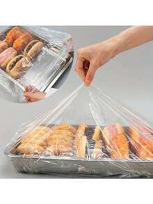 150pcs Transparent Food Cover/Food Dome, Dust-Proof Bread Cover, Food Yeast Bread Baking Rising Plate Dome, Tray Cover, Suitable For Bakery And Home, Fit For Outdoor, Camping, Back To School, 10/50/100/150pcs - Transparent - View 10