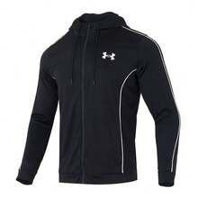 Under Armour 男士運動套裝 UA EMEA Tracksuit Novelty 戶外日常簡約運動休閒外套長褲 1390152-001 - 黑色 - 查看 3