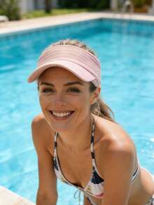Boné esportivo de secagem rápida com viseira, unissex, ideal para corrida ao ar livre, férias na praia, estilo boné de beisebol, chapéu estiloso com proteção solar para adultos, primavera/verão/outono. - Chapéu vazio - Ver 4