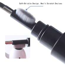 1pc Earphone Cleaning Kit, Suitable For Cleaning Smartphones, Wireless Earbuds, Laptops, Cameras And Other Devices Without Scratches, Also Applicable For Kitchen, Bathroom, Home Cleaning (White/Black) - Multicolor - View 10