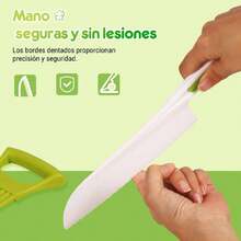 NEARPOW Juego de 27 Cuchillos para Niños Pequeños, Cuchillos para Cocinar de Verdad, Juego de Cuchillos de Cocina Montessori para Niños con Tabla de Cortar y Caja de Almacenamiento Segura,38085264 - Tipo de Enchufe A Japonés (100V) - Ver 6