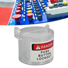 Cubierta Protectora de Interruptor Industrial, Cubierta Protectora de Interruptor de Perilla de Parada de Emergencia de PC Transparente para la Industria, Duradera y(default) - Multicolor - Ver 3