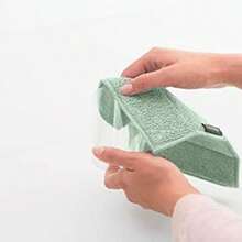 OpenHIBrabantia 3 almohadillas para orejas de limpieza de microfibra (gris oscuro, gris claro, verde jade) absorbentes almohadillas para orejas higinicas esponjosas para lavado de cocina, secado, mostradores, espejos - Mixto+3 pack de almohadillas de limpieza - Ver 5