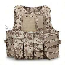 Military Tactical Vest Air Soft Paintball Molle Plate Carrier Combat Game Vest