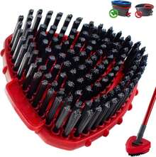 Scrubber Mop Head For Ocedar, Upgrade Scrub Brush For Ocedar, Spin Mop Scrub Brush Head For Ocedar RinseClean 2-Tank, More Bristles Scrub Brush Attachment For Bathroom, Deck, Kitchen Floor Cleaning - ColorB - 查看 1