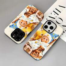 Estuche para teléfono de peluche Dreamy Starry Night Compatible con estuches para teléfonos   17  16 Pro Max  15 Pro Max  13 y  12 Material dos en uno a prueba de caídas Brinda protección contra golpes y caídas Un gran regalo para familiares, amigos, seres queridos, novios, novias y para Año Nuevo - Blanco - Ver 4