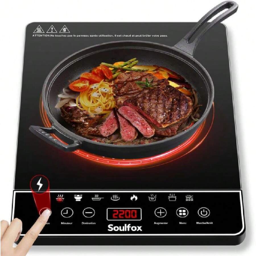 Parrilla Électrica Inducción Touch 8 Modos Cocción 2200w,38084693 - Multicolor - Ver 1