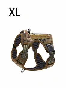 Adjustable No-Pull Tactical Dog Harness With Handle For Large Dogs - Reflective Vest For Labrador Retriever, Siberian Husky, German Shepherd - Durable Polyester Material - Nhiều màu - Xem 15