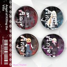 周边商品 - Reggie、Zach、Eddie、Casey、Gus 金属激光切割徽章、贴纸，节日、生日礼物，完美之选 - 彩色 - 查看 1