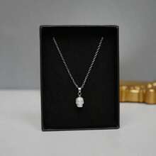 3D Skull Earrings, Gold And Silver Hoop Earrings, Necklace, Hand-Carved Resin Skull Pendant Earrings, Skull Necklace, Punk Gothic Vintage Simple Personalized Jewelry For Men And Women - Necklace - 查看 7