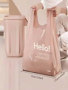 20pcs Thick Trash Bags - Leak-Proof, Tear-Resistant, Durable Polyethylene Material, Multi-Purpose, Suitable For Kitchen, Bathroom, Living Room, Can Be Used As Household Trash Bags, Kitchen Garbage Disposal Bags, Leak-Proof Design, Sturdy Structure