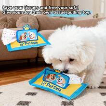 Pet Toys Dog Scent Training Wet Wipes, Chew-Resistant, Hide & Seek, Puzzle, Self-Entertaining, Squeaky Toys - Blue - View 3