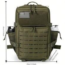 11.89gal Waterproof Pack Rucksack 3 Day Bug Out Bag, Includes Two Flags And Two Carabiner - Multicolor - View 9