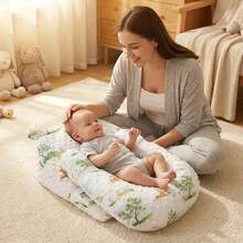 1pc Inclined Pillow, Anti-Spit Milk Slanted Pad, Baby Care Pillow, All-Season Breathable Newborn Anti-Choking Milk Leakage Feeding & Sleeping Pillow - Multicolor - View 3