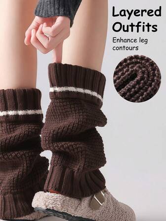 Nuevos calentadores de pierna de estilo retro de ballet, de moda para mujeres, en colores clásicos adecuados para el uso diario, otoño/invierno