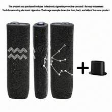 一套360°奢华水钻十二星座电子烟保护套，高端防滑防刮，独特个性化，适合送给爸爸、妈妈、女朋友、男朋友、爱人和朋友 - 彩色 - 查看 15