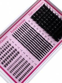 305pcs/295pcs/285pcs/275pcs/265pcs 4 IN 1 Lash Clusters 200D/160D/120D/100D80D/60D Long 6-20mm Lash Spikes Lower Eyelashes Reusable Bottom Lashes Eyelash Clusters Volume Individual Lashes DIY Spiky Lash Extension Manga Cluster Eyelash Extensions Mink Strips Lashes Thick - D - 查看 4