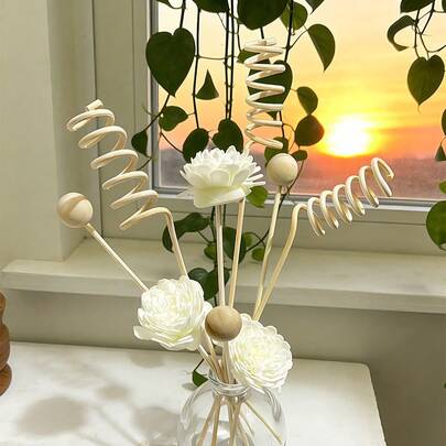 6/9-Pack Natural Plant-Based Scented Reed Diffuser Sticks - Enhances Indoor Fragrance And Decor, Perfect For Home/Office Use - Natural Plants