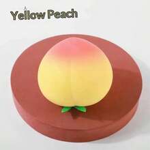 Creative Stress Relief Realistic Peach Squeeze Toy, Slow Rebound Stress Relief Gadget, Emotion Soothing Gift For Birthday, Christmas, Holiday - Multicolor - View 10
