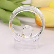 PENTA ANGEL Acrylic Display Stand 12Pcs Clear Round Plastic Baseball Ring Stands Holder Easel For Golf Ball Softball Tennis Ball Spheres Jewelry Collections And Crafts DIY (12, Large, Medium, Small) - 1_ - Xem 3