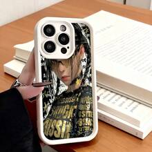 Funda de teléfono de moda, compatible con varios modelos de ,  y , funda de teléfono con diseño de persona y texto dorado para modelos de ,  y , protector de teléfono, funda de pareja, regalo para novio o novia, presente de vacaciones, este es un regalo popular para amigos o socios, adecuado para ocasiones de negocios. Duradera, resistente a las manchas y a las huellas dactilares, esta nueva funda para teléfono de hombres y mujeres es un gran regalo. - Burdeos - Ver 4