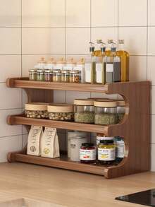 1 chiếc kệ bếp nhiều tầng kiểu cổ điển, kệ đa năng kiểu Trung Quốc mới, giá đựng đồ cao cấp cho bàn ăn, giá để cốc, kệ đựng đồ và sắp xếp phòng khách, thích hợp cho văn phòng, phòng khách, phòng ngủ, món quà tuyệt vời cho bạn bè và gia đình, trang trí phòng, trang trí bàn ăn. - Nhiều màu - Xem 5