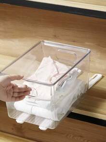 2/4/8pcs No-Drill Self-Adhesive Sliding Rail - Drawer Slide Track, Drawer Organizer Basket Slide Rail, Drawer Storage Box Accessories, Storage Box Slide Rail, Use Telescopic Slide Rail Accessories To Upgrade Drawers, Can Be Hung For Storage Accessories, Suitable For Home Organization, Wardrobe Organization Tools, DIY Drawer Slide - Multicolor - View 4