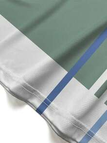 男士3D条纹趣味T恤 - 休闲涤纶圆领T恤，可机洗 - 彩色 - 查看 5